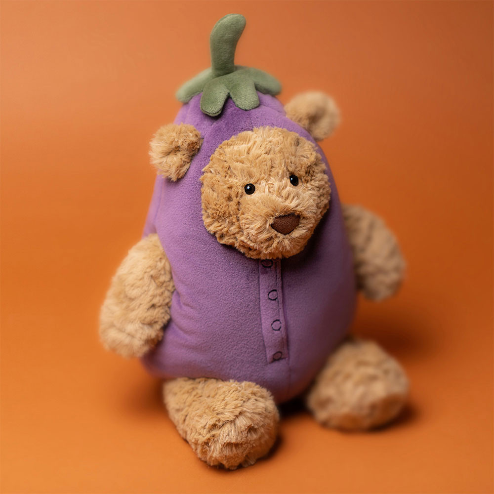 Alternative view of Bartholomew Bear Eggplant
