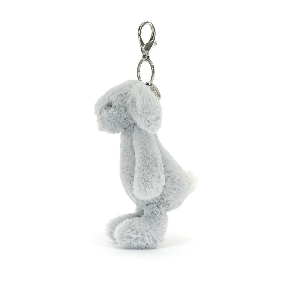 Alternative view of Bashful Silver Bunny Bag Charm