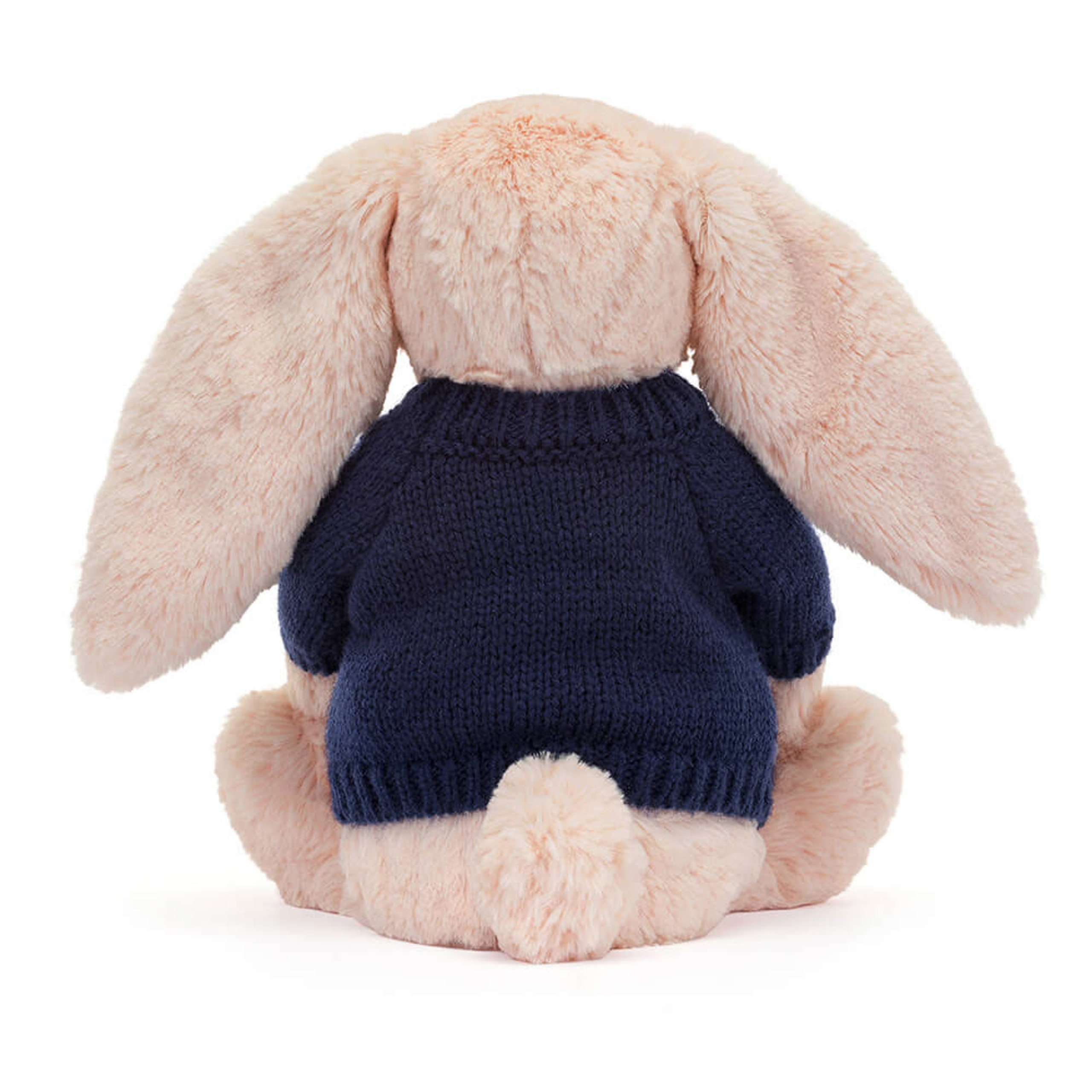 Bashful Blush Bunny with Personalized Navy Jumper - Image 4