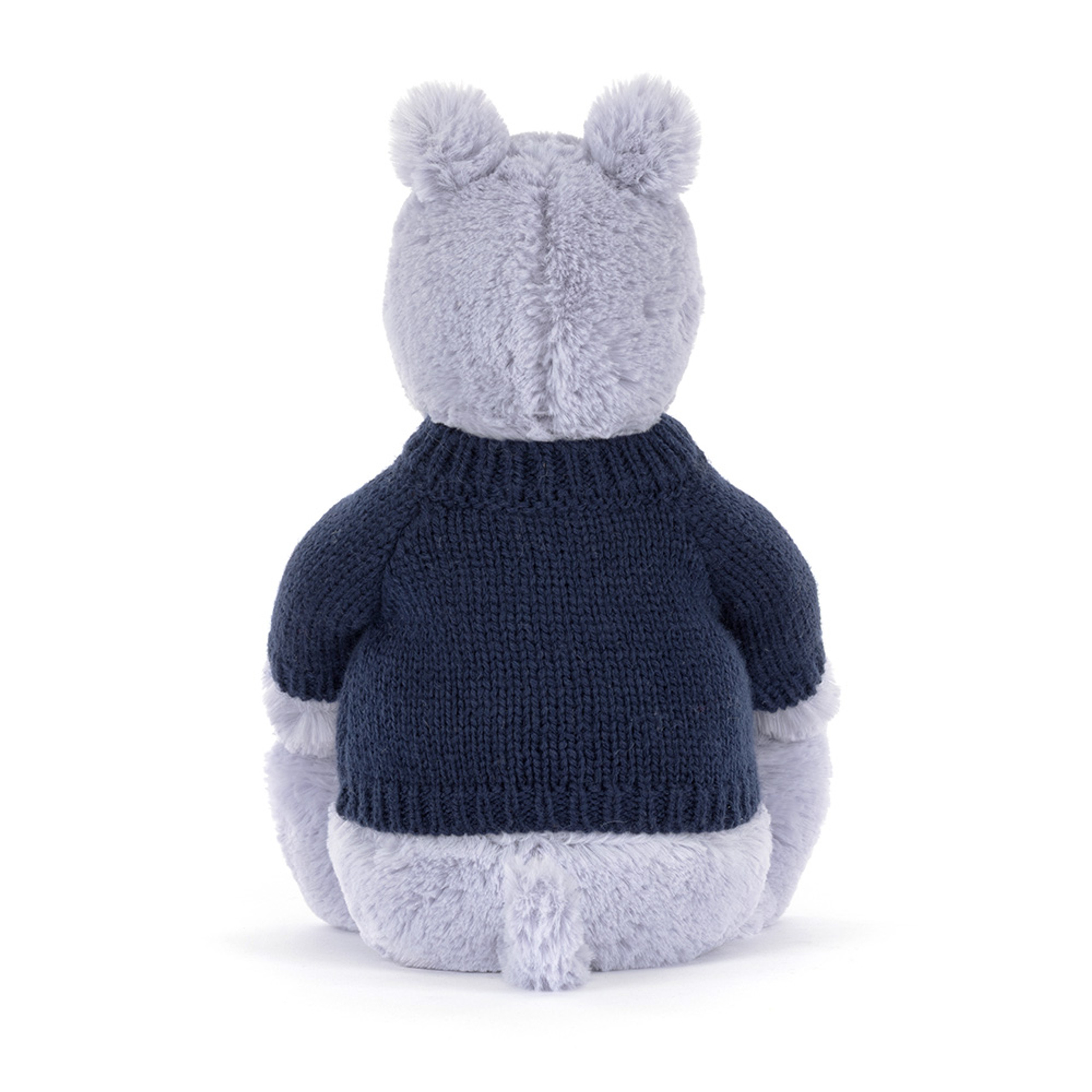 Bashful Hippo with Personalized Navy Jumper - Image 5
