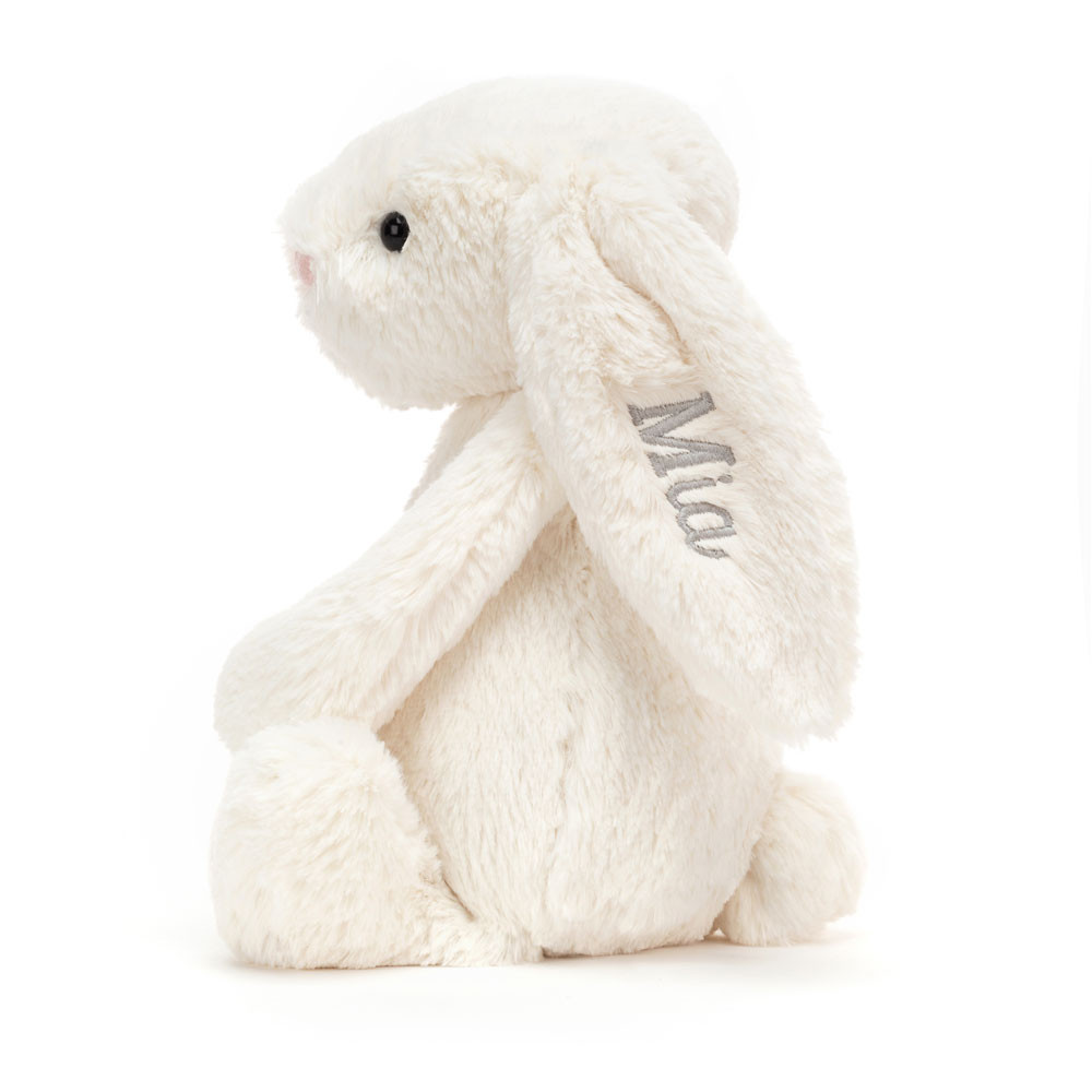 Alternative view of Personalized Bashful Cream Bunny Medium