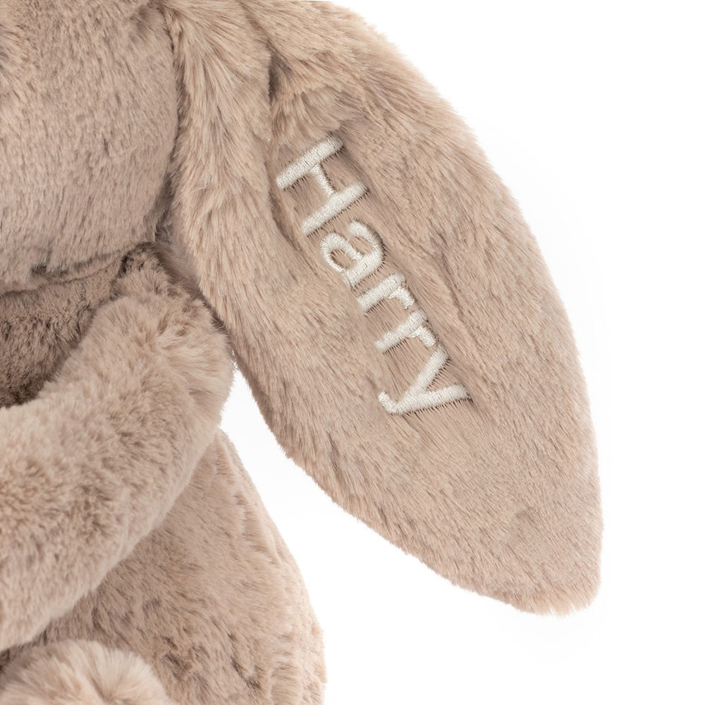 Alternative view of Personalized Bashful Beige Bunny 'Birthday'