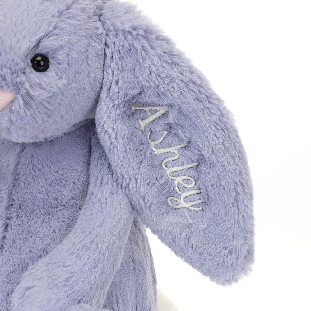 Alternative view of Personalized Bashful Viola Bunny Medium