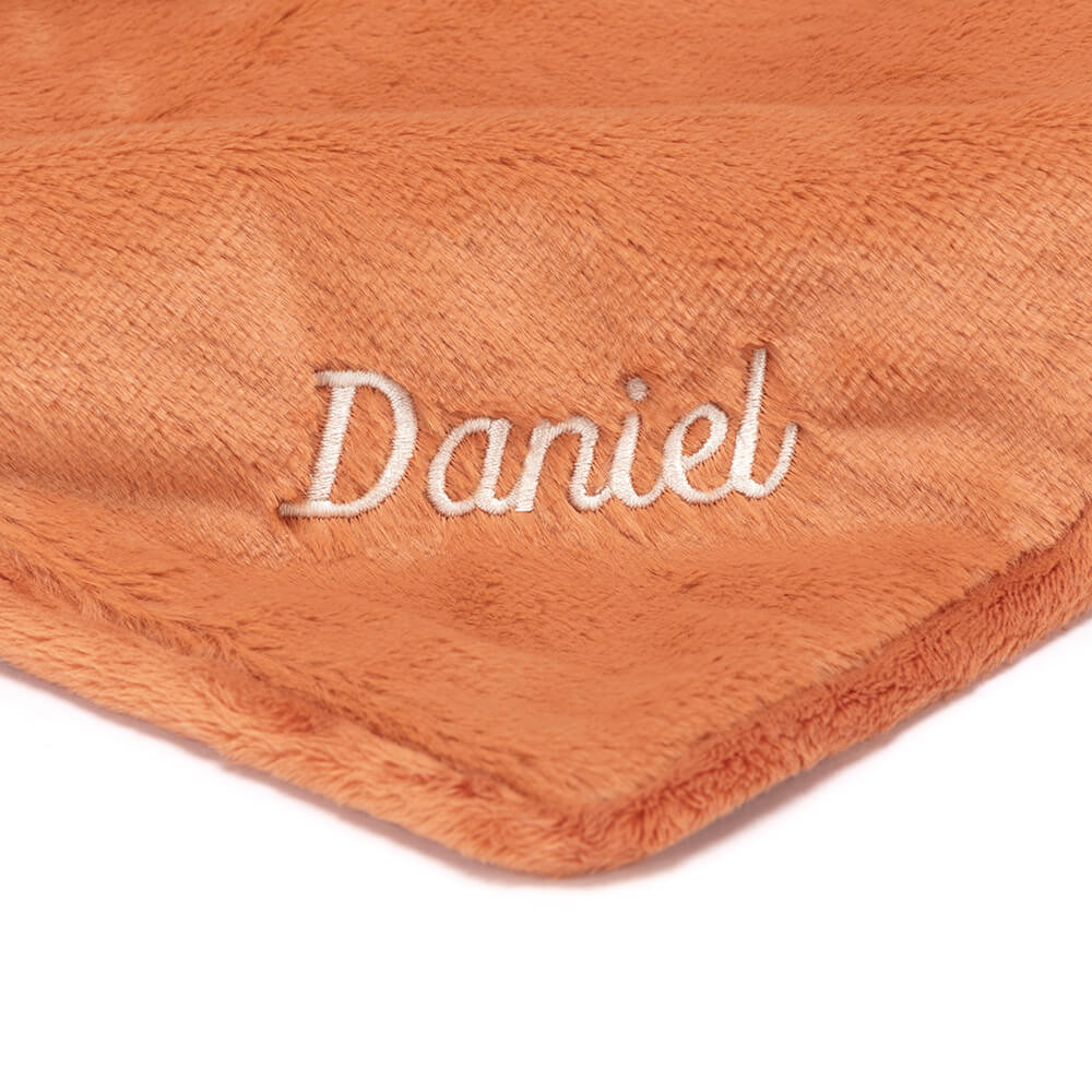 Alternative view of Personalized Bashful Fox Cub Blankie