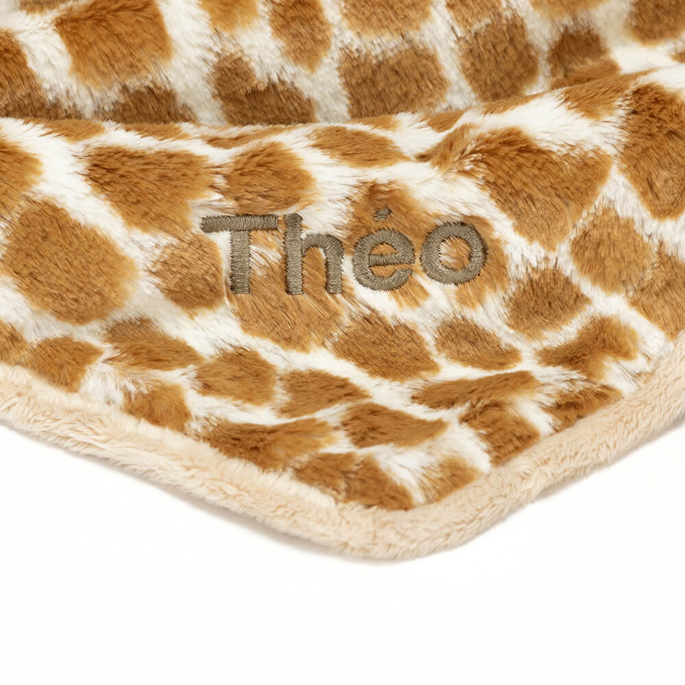 Alternative view of Personalized Bashful Giraffe Blankie